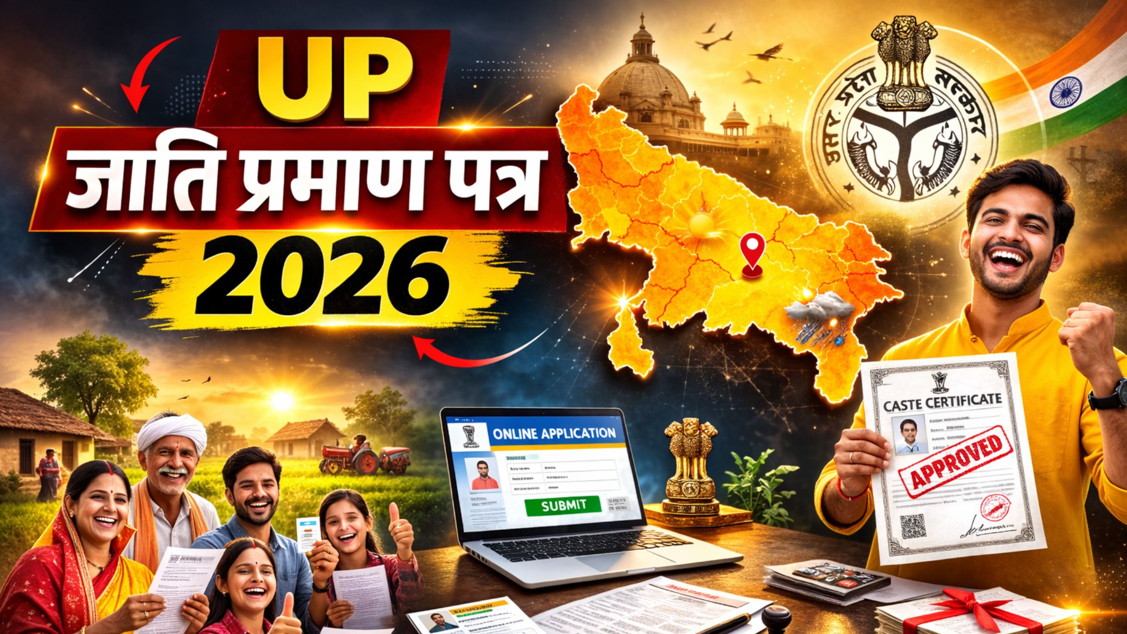 UP Caste Certificate 2026: यूपी में जाति प्रमाण पत्र बनवाने का सबसे सटीक तरीका, नहीं होगा रिजेक्ट