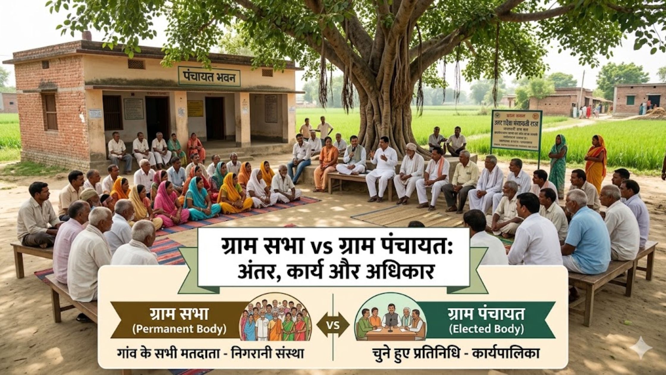 Gram Sabha vs Gram Panchayat: अंतर, कार्य और अधिकार की पूरी जानकारी