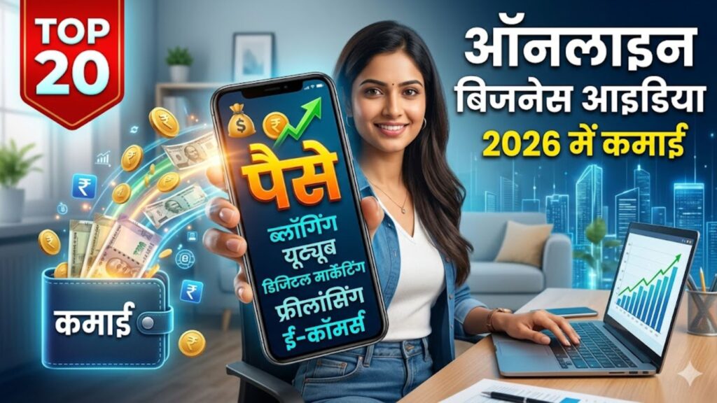 Online Business Ideas 2026: घर बैठे पैसे कमाने के 20 आसान तरीके