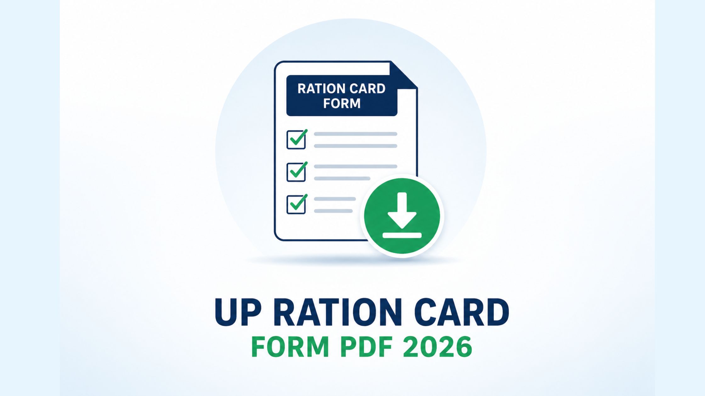 UP Ration Card Form PDF 2026 Download