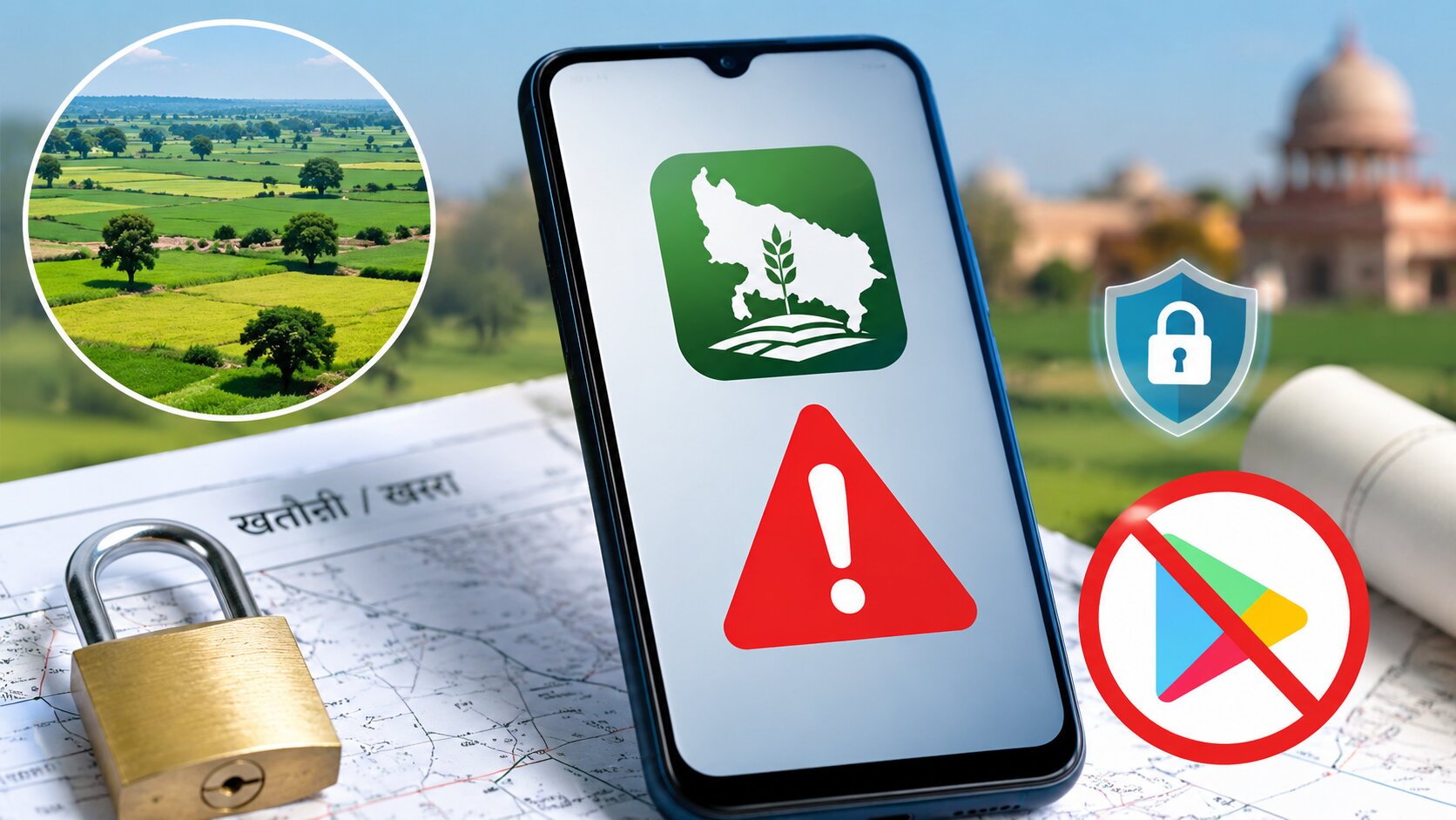 UP Bhulekh App: सावधान! प्ले स्टोर के इन ऐप्स से बचें, जानिए सही तरीका